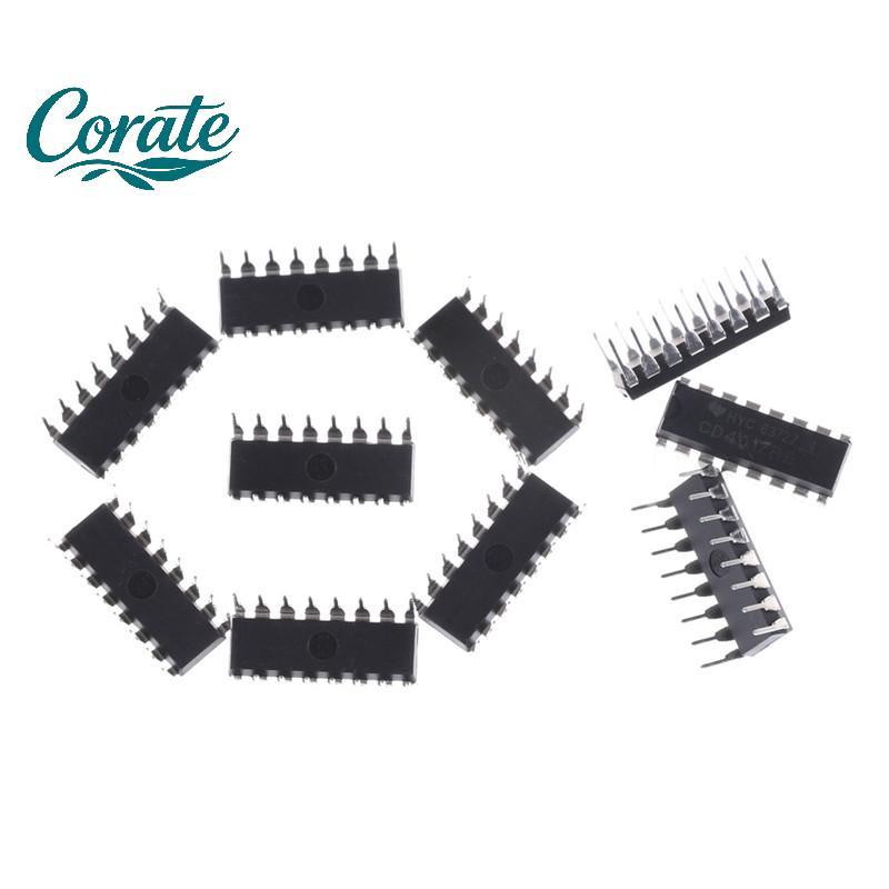 [รัฐ] 10 ชิ้น CD4017BE 4017 CD4017 Decade Counter Divider IC