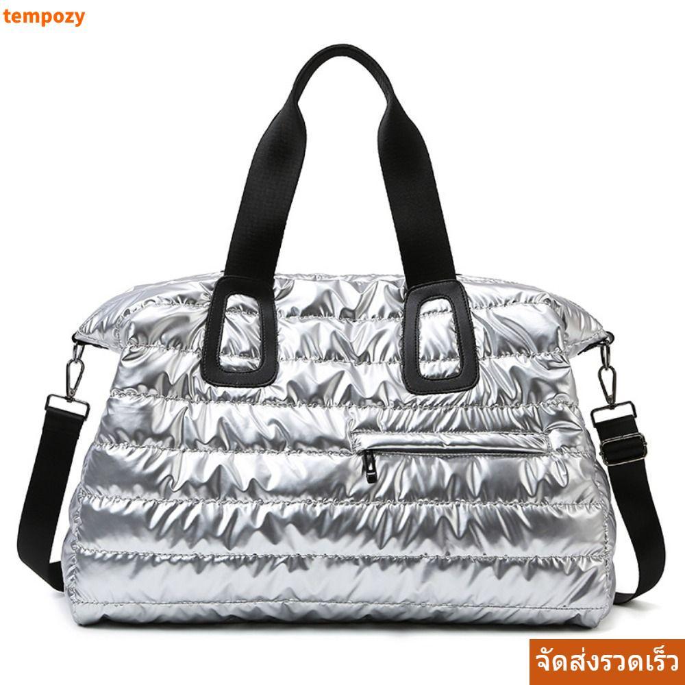 TEMPOZY Duffle Pack, กระเป๋าถือแบบขยายได้กันน้ํา, พับแยกเปียกและแห้งกระเป๋าหลายช่องกระเป๋าเดินทาง