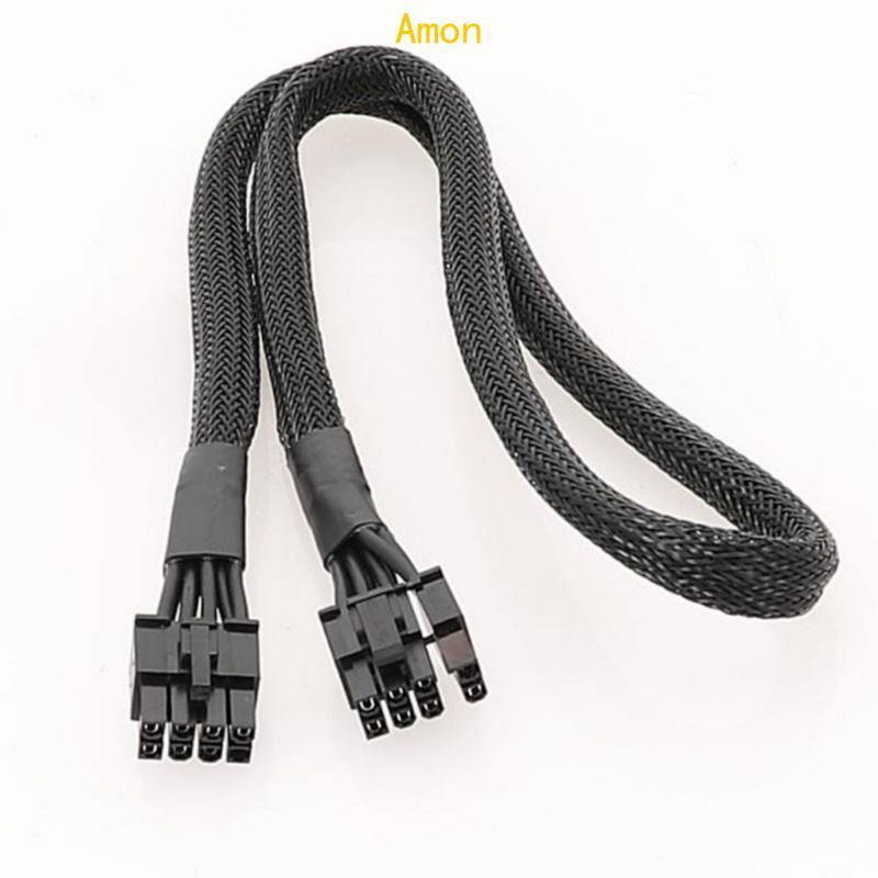 Amon PCIe Power Cable ATXs CPU 8Pin Male to PCIe 8Pin 6+2 Male Cable for Power Graphics Cards Cards