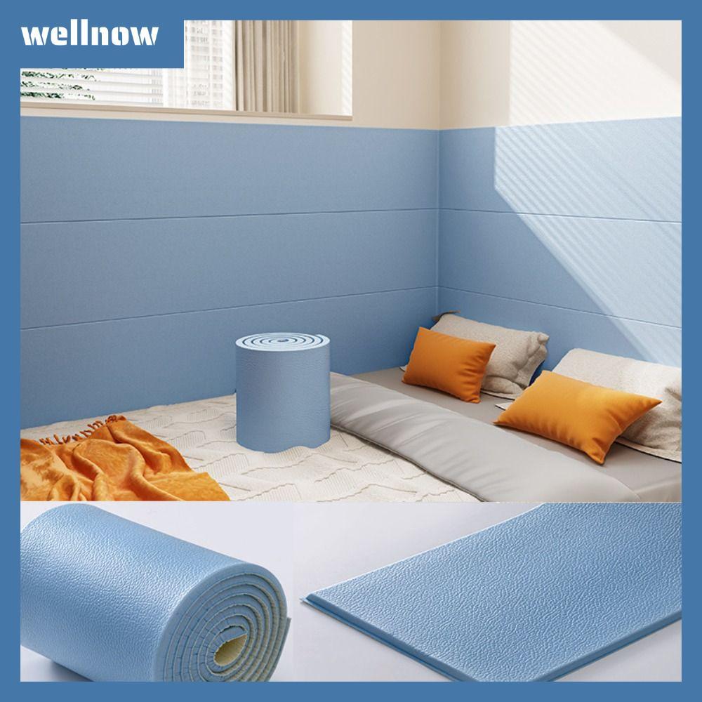 WELLNOW แถบป้องกันการชนกัน, 20x200 ซม.ตัวป้องกันมุมติดด้วยตนเอง, สติ๊กเกอร์ติดผนังโฟมนุ่ม DIY ตัดฟองน้ําห่อนุ่มผนังป้องกันบ้าน