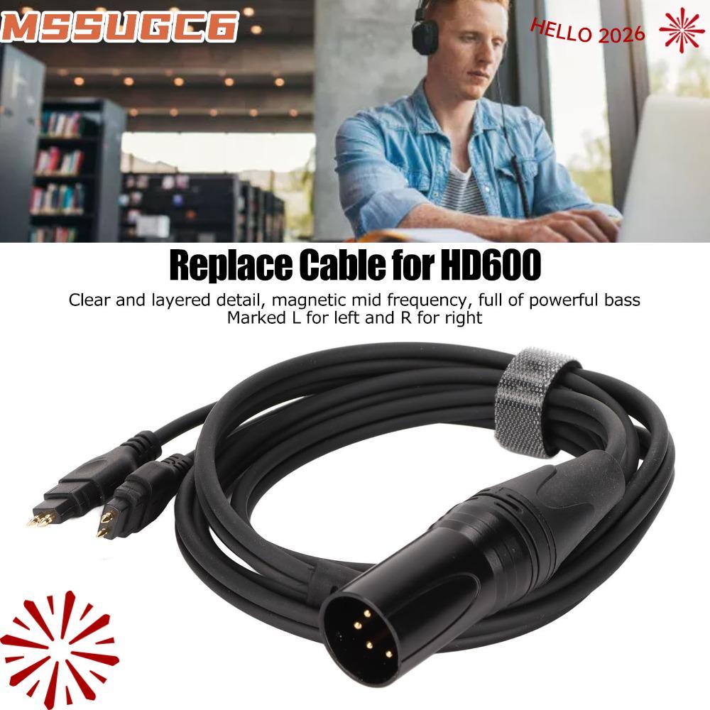 IMSSUG 4 Pin XLR ชายสาย, Plug and Play 1.5 M / 4.9ft หูฟังเปลี่ยนสาย,หูฟังอัพเกรดสําหรับ Sennheiser 