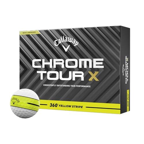 Callaway Chrome Tour X 24 Golf Balls - 4-Piece Structure, 1 Dozen (12 Balls)