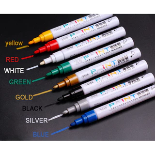 Throttle ราคาส่ง ปากกาเขียนยาง 4สี กันน้ำ ปากกาอเนกประสงค์ เขียนเหล็ก กระเบื้อง กระจก พลาสติก แก้ว ไม้ แต้มสีรถ