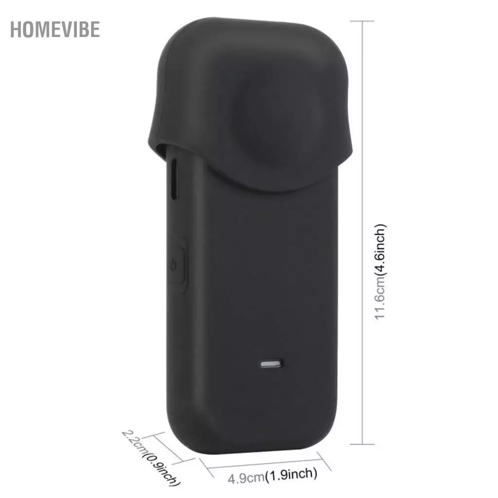 HomeVibe PULUZ เคสซิลิโคนพร้อมฝาครอบเลนส์สำหรับ Insta360 ONE X2 thumbnail 3