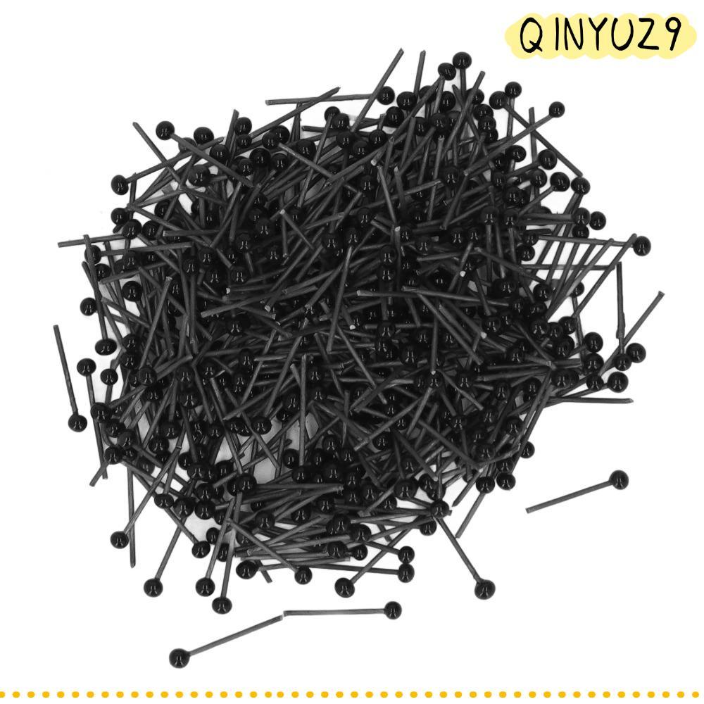 QINYUZ9QX 400 ชิ้นตานิรภัย, Mini Black Glossy Glass Eyes, Glossy Glass Craft Eyes ตุ๊กตาทํา