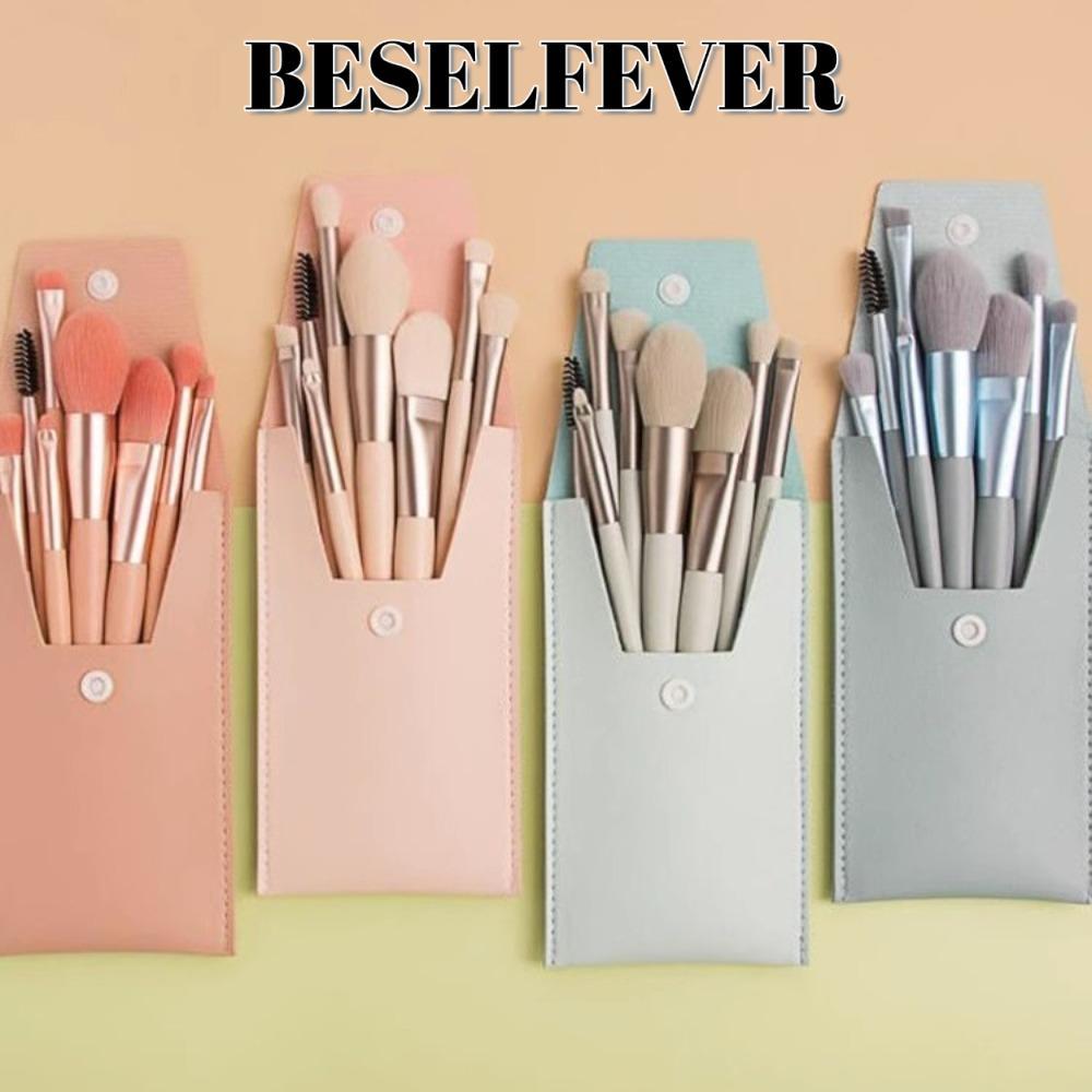 BESELFEVER ชุดเครื่องมือแต่งหน้า 8 ชิ้น, Soft Bristle Eye Facial Beauty Make Up Brush, Fashion Premi