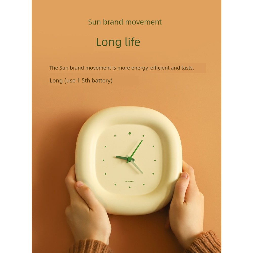 นาฬิกาปลุก alarm clock MUID นักเรียนห้องนั่งเล่นน่ารักใช้แขวนผนังสดขนาดเล็ก