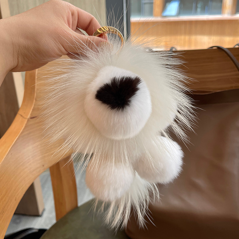 น่ารัก Rex กระต่ายขน Lion Simba ตุ๊กตากระเป๋าจี้ตุ๊กตา Lion King Fur พวงกุญแจตุ๊กตาจี้ของขวัญ