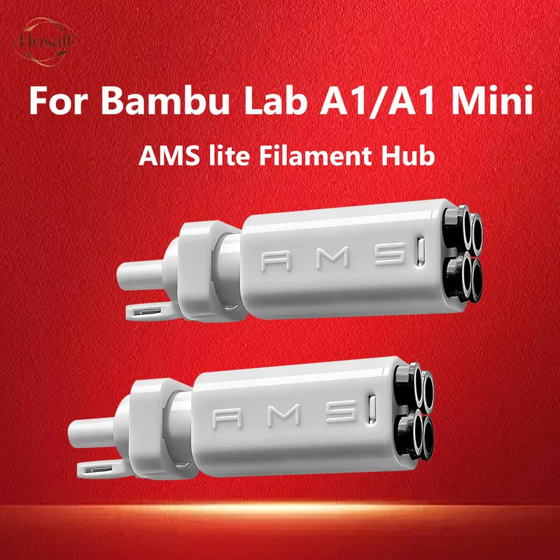 HB สําหรับ Bambu Lab A1 AMS Lite Filament Hub,5-Way Filament Hub Bambulab A1 Mini AMS Lite ระบบหลายส