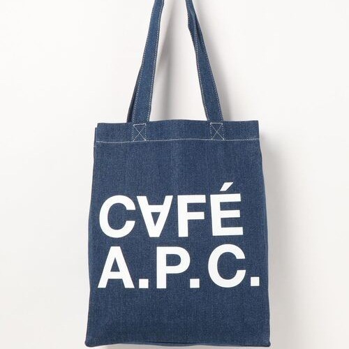APC Blue Thin Denim Shopping Bag Tote Bag Men Women Shoulder Bag Denim Bag