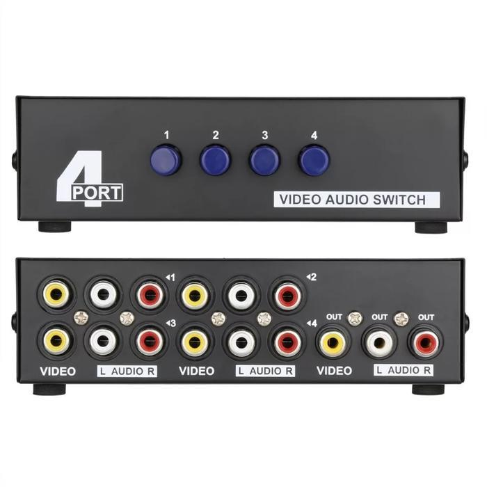 ตัวเลือกสวิตช์ AV RCA 4 พอร์ต / 8 พอร์ต / 4 in 1 out / 8 in 1 out