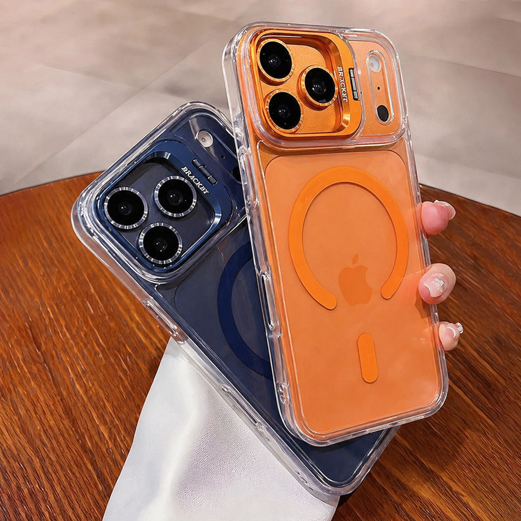 ใหม่หรูหราสูงโปร่งใสเลนส์ผู้ถือเคสโทรศัพท์,เหมาะสําหรับiPhone17 Pro Max 17/16/15/14/13/12/11 Pro Max Plus Air Shock-Resistantป้องกันShock-Resistant Case,ทนทานไม่มีเย