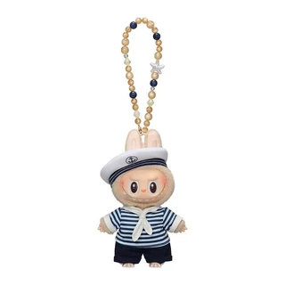POP MART Flying LABUBU กัปตัน/LABUBU กะลาสี/นางเงือกไวนิลจี้ตุ๊กตาเครื่องประดับของแท้
