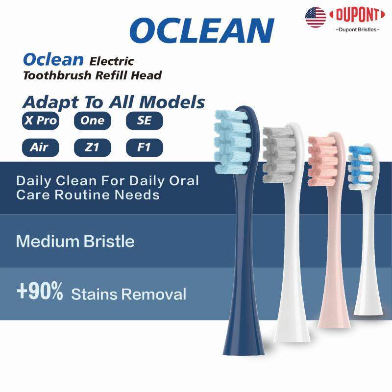หัวแปรงสีฟันไฟฟ้า Oclean แบบถอดเปลี่ยนได้สําหรับแปรงสีฟันไฟฟ้า Oclean ทุกรุ่น - 2 ชิ้น