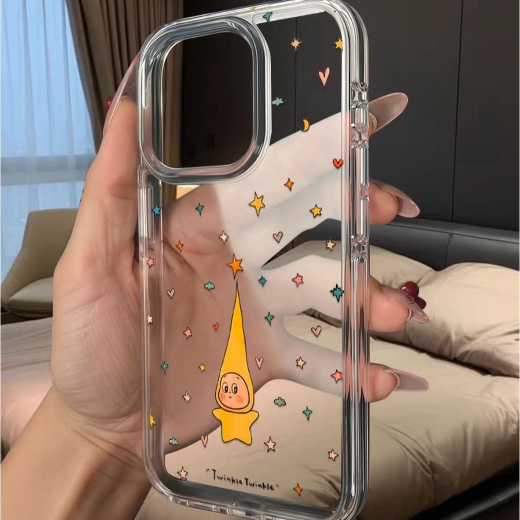 ปรารถนาดาวที่เหมาะสม151617Phone Phone Case 1413/12 Large Hole 11 Soft Case XR/XS8p Transparent รุ่นใ