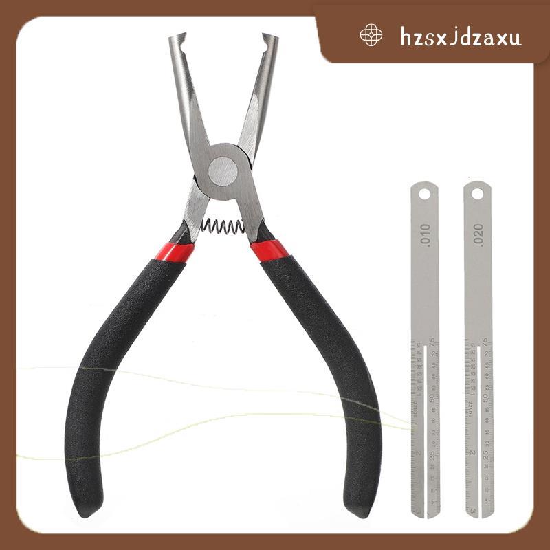 hzsxjdzaxu6 นิ้วกีตาร์ Fret Puller, Flat-Nose คีม, Fret เปลี่ยนคีม, Fret Puller เครื่องมือ 2 Fretboa