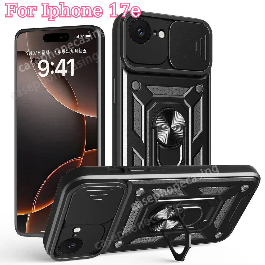 เคสโทรศัพท์สําหรับiPhone 17E 16E 17e 17 Pro Max 17ProMax 4G 5G 2026 เคสโทรศัพท์ผู้ถือแม่เหล็กขาตั้งK