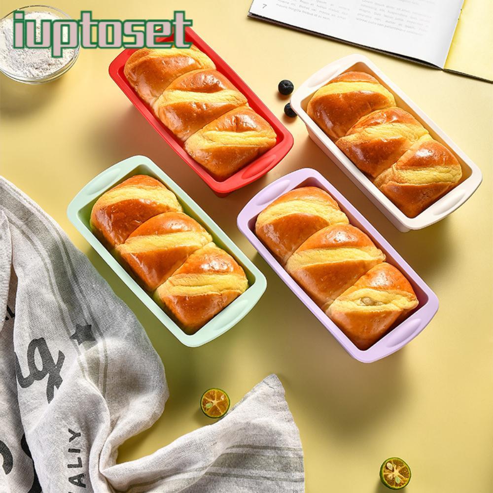 IUPTOSET Candy Toast Mould,รูปสี่เหลี่ยมผืนผ้าในครัวเรือนแม่พิมพ์ซิลิโคน,Bakeware DIY Non-Stick Loaf Panเบเกอรี่เครื่องมืออุปกรณ์ครัว