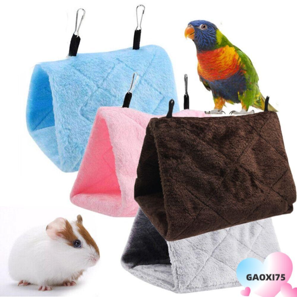 GAOXI75 เปลญวนสัตว์เลี้ยง Sleep Happy Cage Bird Hut ของเล่น Hang Cave Bed