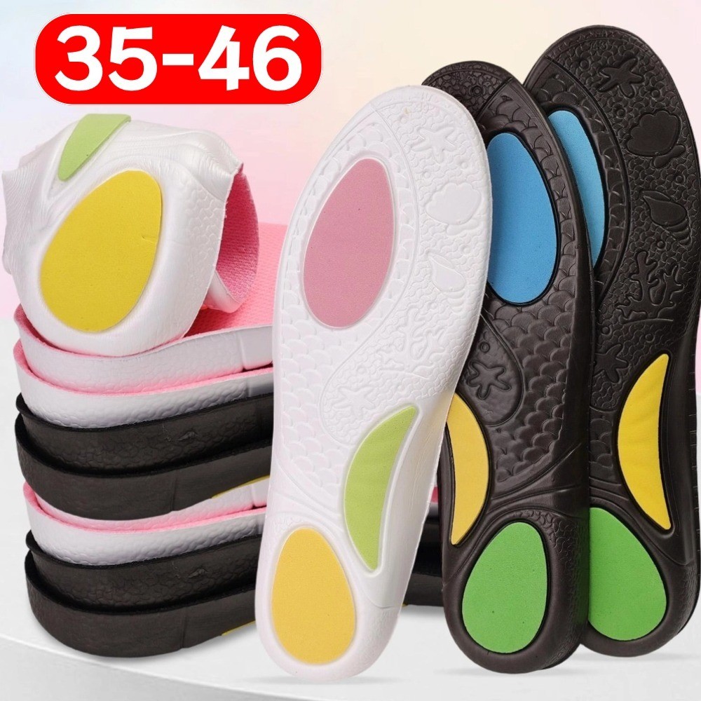 ผู้ชายผู้หญิงยืดหยุ่น EVA Shock Absorption รองเท้า Pad 5D Arch สนับสนุน Orthopedic Insoles วิ่งอุปกรณ์กีฬา #FashionAccessoriesLover