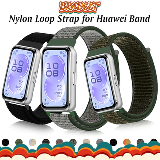 สายรัดแบบลูปไนลอน for Huawei Band 11 11 Pro/10 9 8 NFC/7 อุปกรณ์เสริมสายรัดกีฬาแบบปรับได้สำหรับเปลี่ยนใหม่