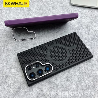 BKWHALE Magnetic Cooling เคสโทรศัพท์กันกระแทกความร้อนกล้องขอบนุ่มสําหรับ Samsung S26 S25 S24 S23 Ultra Plus + S26 + S25 + Breathable Matte ฝาครอบปลอก