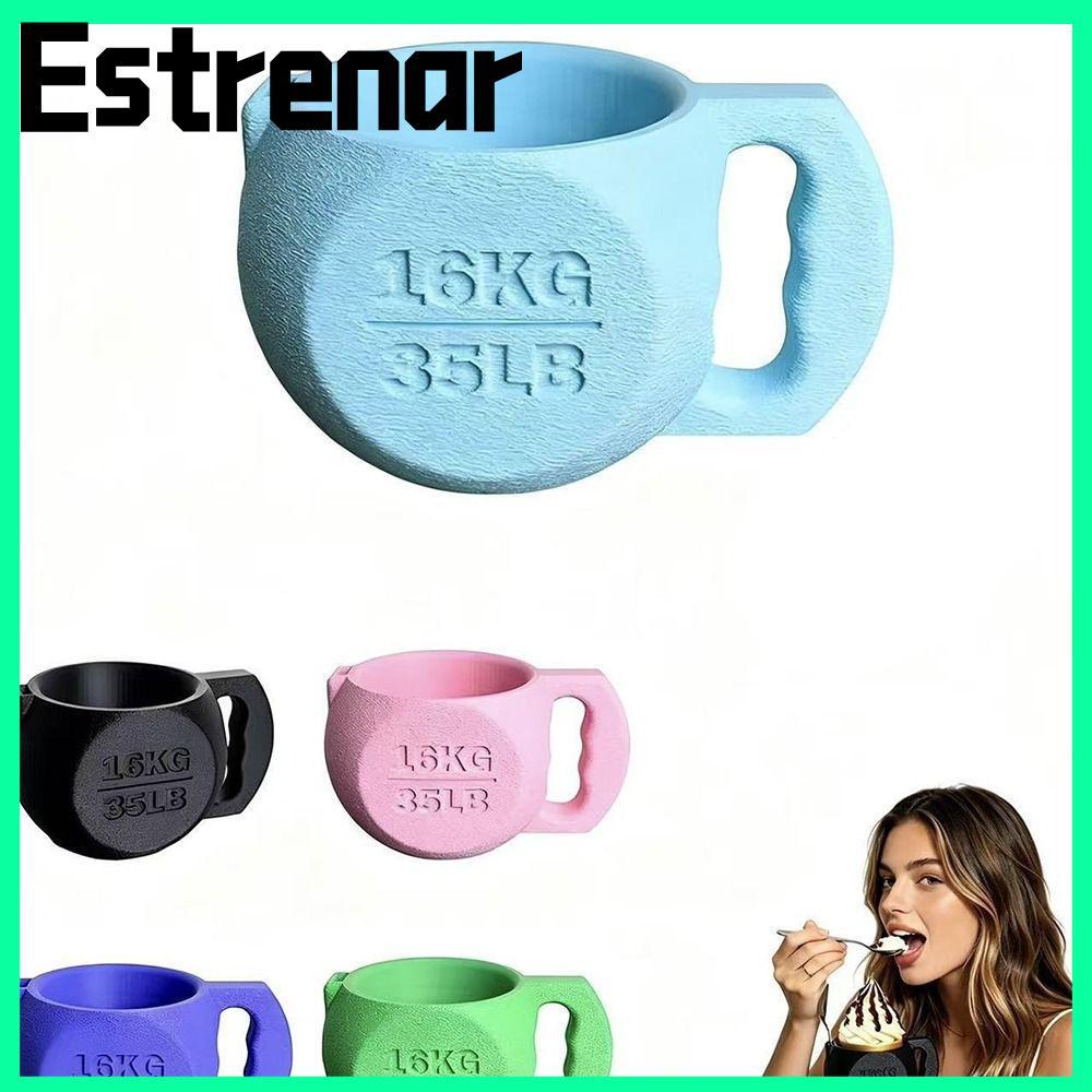 ESTRENAR Kettlebell ที่วางไพน์ไอศกรีม, ถ้วยที่วางไพน์ไอศกรีมกันลื่น 16KG, พิมพ์ฉนวนกันความร้อนเย็นป้