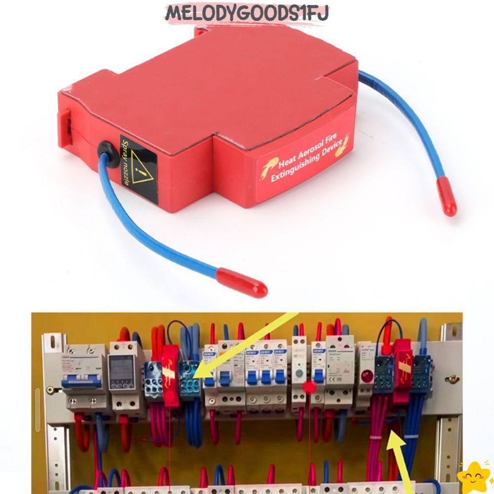 MELODYGOODS1FJ อุปกรณ์สารหน่วงราง DIN Dual-line Design เครื่องดับเพลิงอัตโนมัติ, อุปกรณ์ดับเพลิงที่ไม่ใช่มลภาวะในครัวเรือน