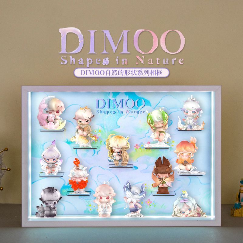 เหมาะสําหรับ POPMART POPMART DIMOO Natural Shape Series รูป Mystery Box ฉากจัดเก็บกล่องแสดงตกแต่ง