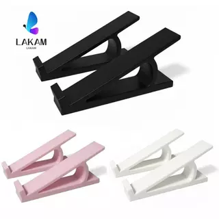 LAKAM ไรเซอร์แป้นพิมพ์คอมพิวเตอร์ 1 คู่, มุมคีย์บอร์ดแบบพกพาขาตั้งยกระดับ, อุปกรณ์พลาสติกที่วางจอภาพ