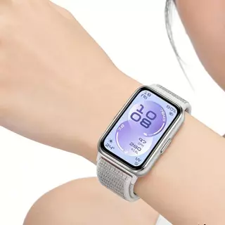 สายไนลอนหลอง for Huawei Band 11 11 Pro /10 9 8 สายพานกีฬาปรับได้ สายรัดข้อมือเปลี่ยน