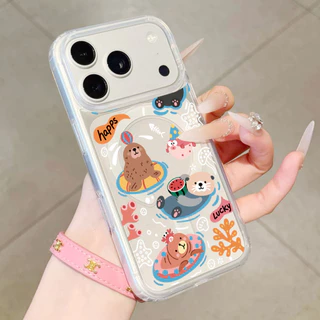 เคสชาร์จได้ สําหรับ iPhone 17 Promax 16 15 14 13 12 11 Pro Max 17Air Pro 6S 6Plus 7 8 SE 7 Plus เคสแม่แหล็ก ลายการ์ตูน