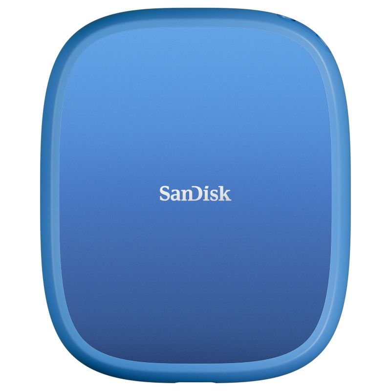 SANDISK เอ็กซ์เทอร์นัลเอสเอสดีพกพา รุ่น Extreme Portable SSD E62C (Creator Edition) ความจุ 2TB สีฟ้า