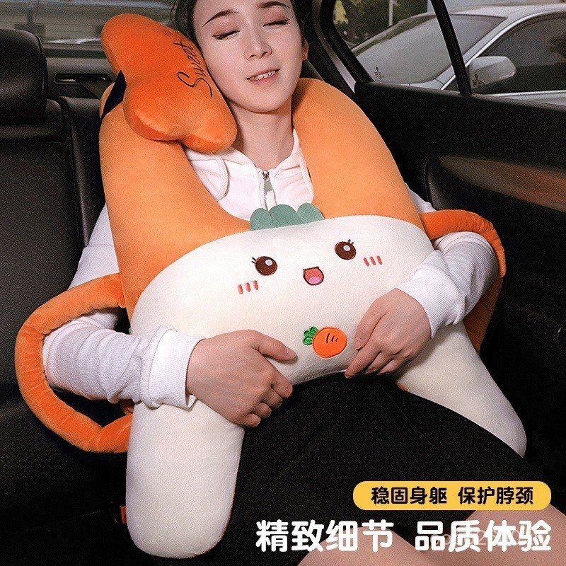 Hug Toast Care หมอนรถ Handy เครื่องมือรถเด็กทางไกลคอที่นั่งหมอนรถด้านหลัง Hug Sleeping รถ PPI4