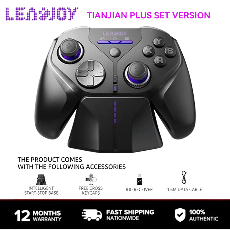 LEADJOY XENO PLUS คอนโทรลเลอร์ไร้สาย TMR จอยสติ๊กไร้สายบลูทูธเกม Gamepads Full Link Latency ต่ํา 2.6