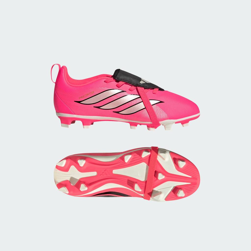 adidas ฟุตบอล รองเท้าฟุตบอลลิ้นรองเท้าพับได้ PREDATOR CLUB Firm Ground/Multi Ground สำหรับเด็ก เด็ก สีชมพู HQ2272