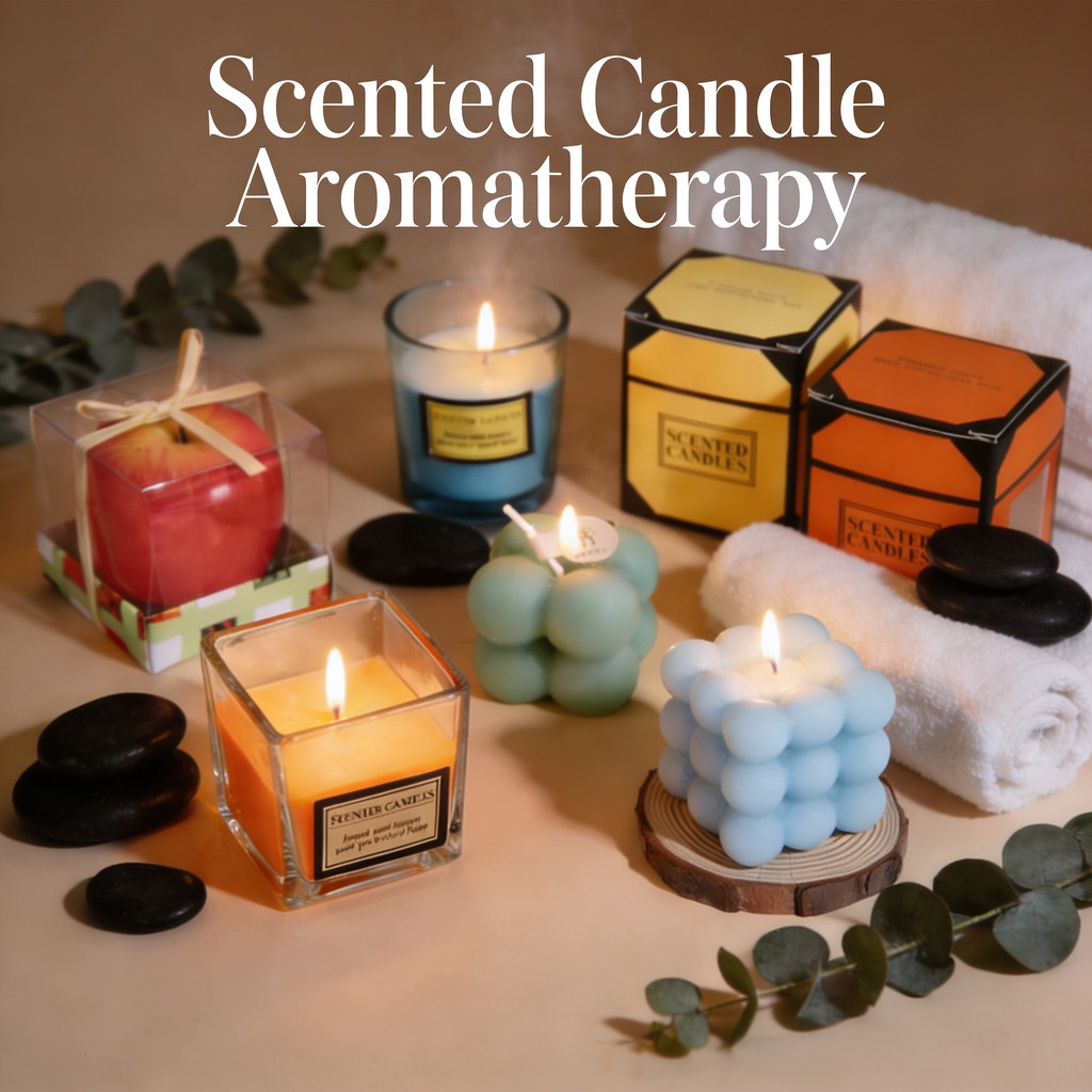 [BC] Cube Candle Scented Candle Cube Candle Aroma Bubble Scented Candle  Lilin Wangi Hiasan Rumah 香薰