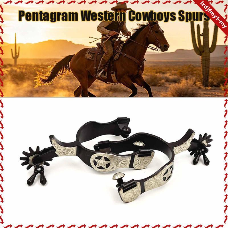 Leipupa Professional Cowboy Horse Spurs สแตนเลสหมุนเกียร์ Rowel สําหรับผู้ที่ชื่นชอบขี่และผู้เริ่มต้