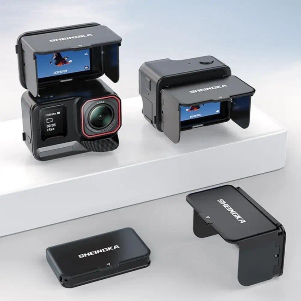 สําหรับ Insta360 Ace Pro2/Pro เลนส์แม่เหล็กป้องกันแสงสะท้อนกล้องกีฬาพับหน้าจอเลนส์สําหรับ Insta360 Ace Pro