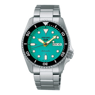 Jam Tangan Pria Seiko 5 Sports SRPK33K1 5KX Midi SKX Sports Style Baby Blue Dial Stainless Steel Strap