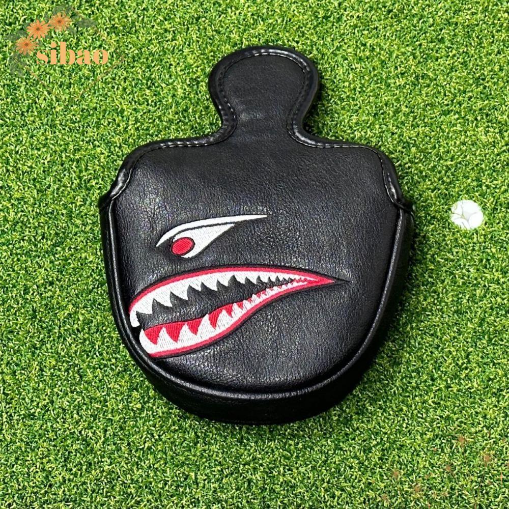 SIBAO Shark Golf Putter Cover กันน้ำ PU พร้อมแม่เหล็ก หนา ทนทาน สำหรับคลับกอล์ฟ
