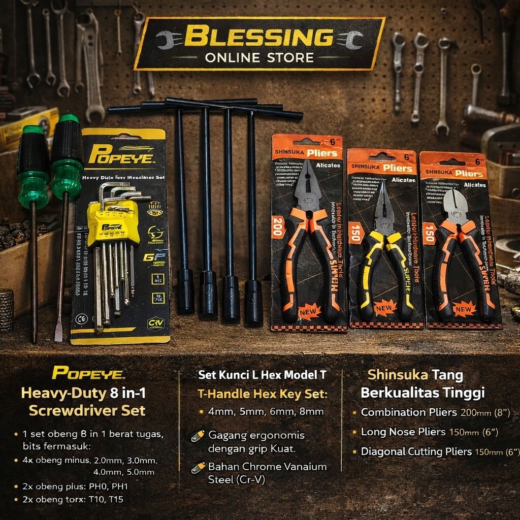 ชุดเครื่องมือสมบูรณ์ชุดแพคเกจ + 3 ชิ้น PLIERS ชุด/เครื่องมือWORKSHOP/เครื่องมือWORKSHOP/เครื่องมือWO