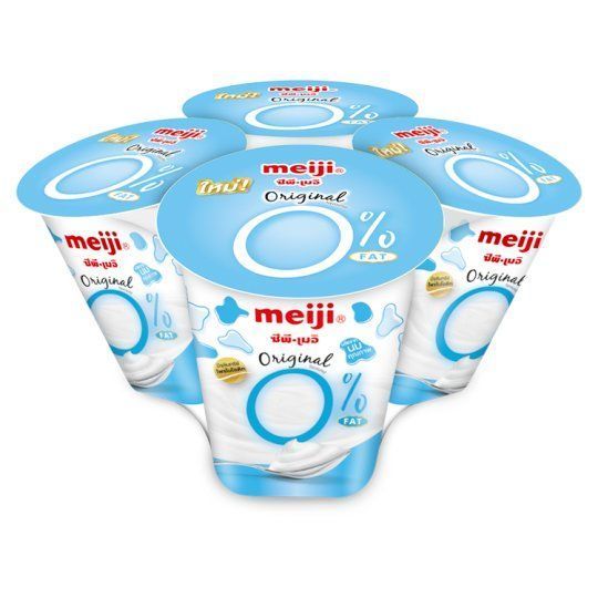 [สินค้าส่งด่วน] เมจิ โยเกิร์ต สูตรไขมัน 0% รสธรรมชาติ 135 กรัม แพ็ค 4 MEIJI YOGURT 0% FAT ORIGINAL 135 G PACK 4