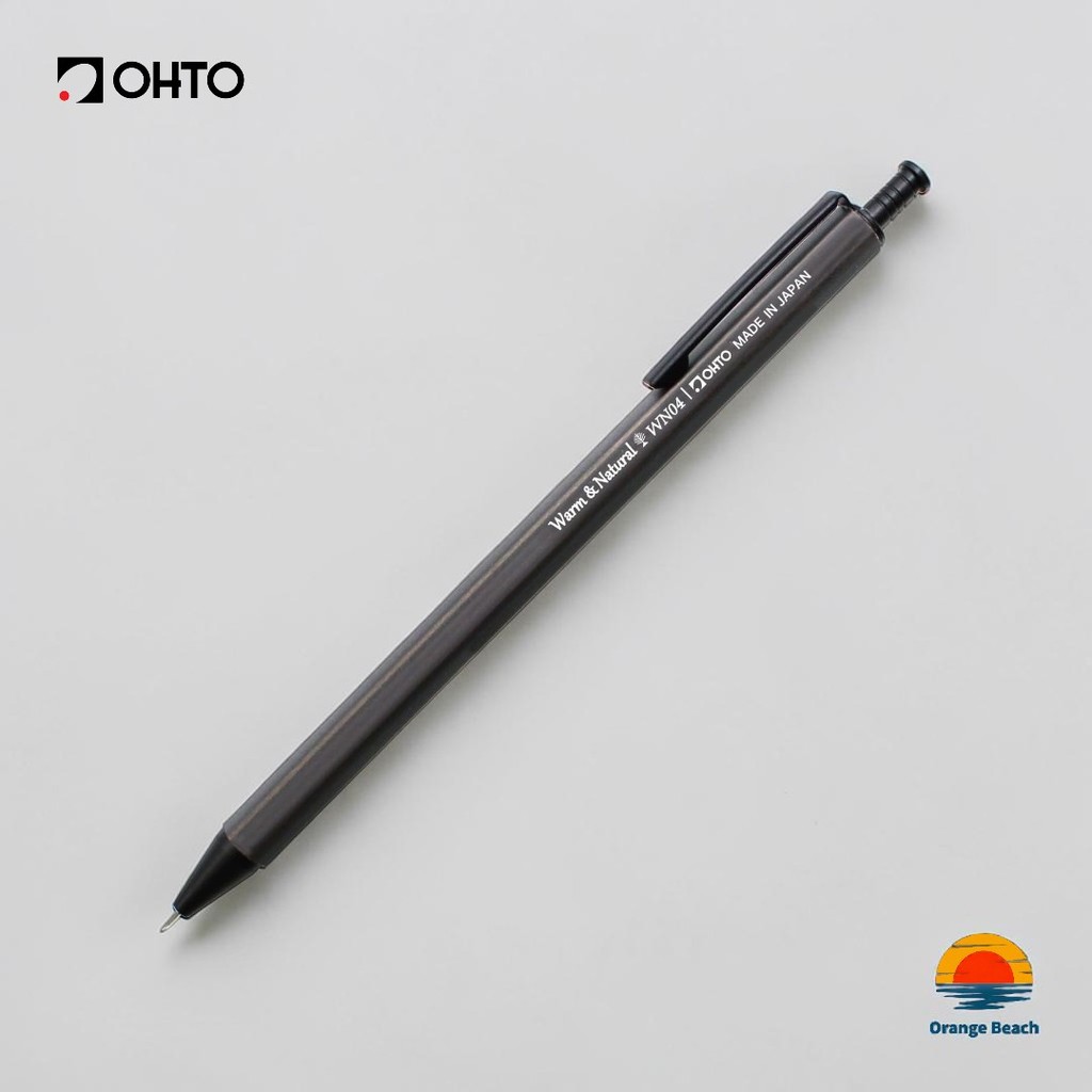 OHTO WN04 ปากกาเจลด้ามไม้ธรรมชาติ/ไม้ซีดาร์แท้/หัวเข็ม 0.4mm/5สีให้เลือก/ผลิตในญี่ปุ่น