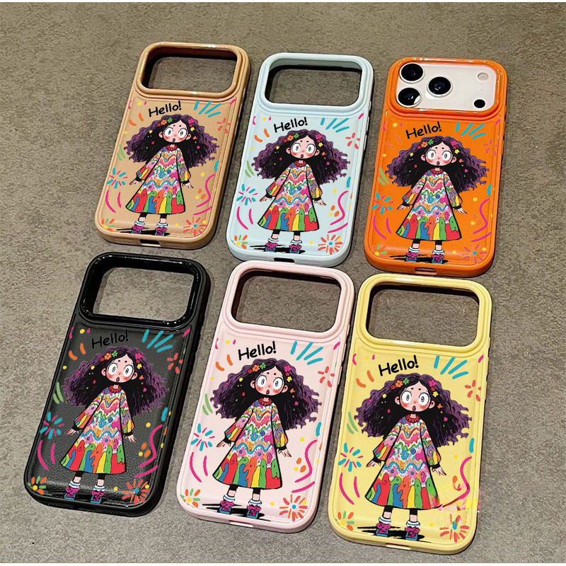 สาวทันสมัย รุ่นใหม่ สําหรับ iPhone 17 16 15 14 13PRO 12 12pro 11 11pro 14/15plus 17ProMax 17Pro เคสโทรศัพท์กันกระแทก