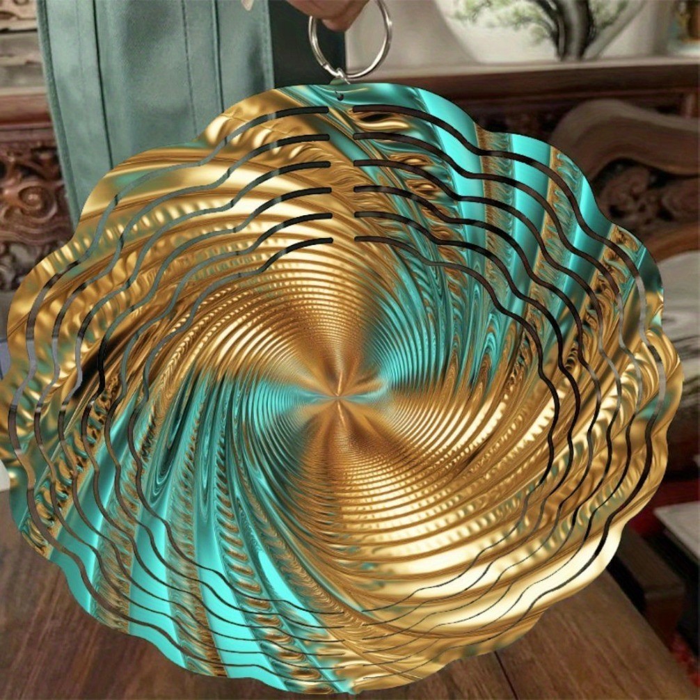 HELLOYOUNG Metal Wind Spinner Wind Chime สําหรับตกแต่งสวน Patio ของขวัญวันหยุด