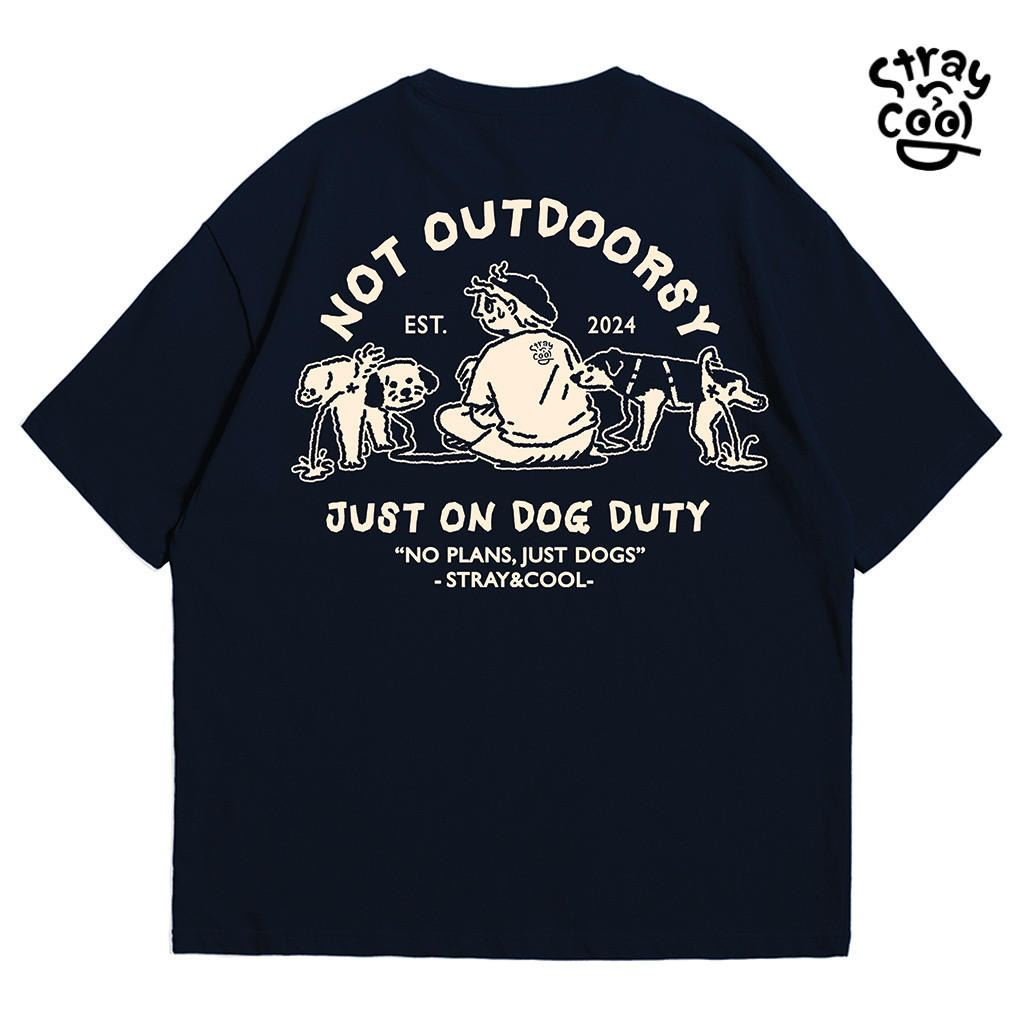 Strayandcool เสื้อยืดโอเวอร์ไซส์  "Not Outdoorsy" Oversized T-shirt