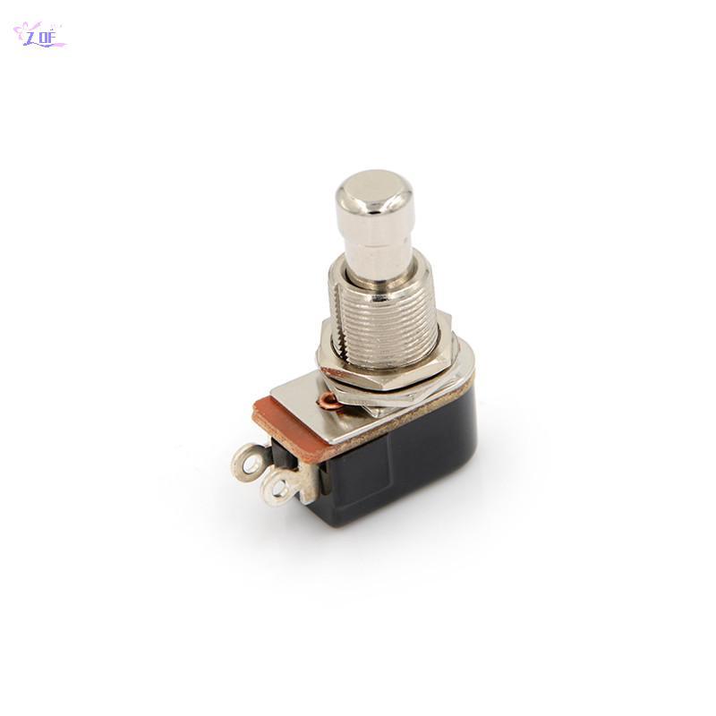[ZDF] สวิตช์กีตาร์ไฟฟ้าใหม่ Momentary Push Button Foot Switch SPST [TH]