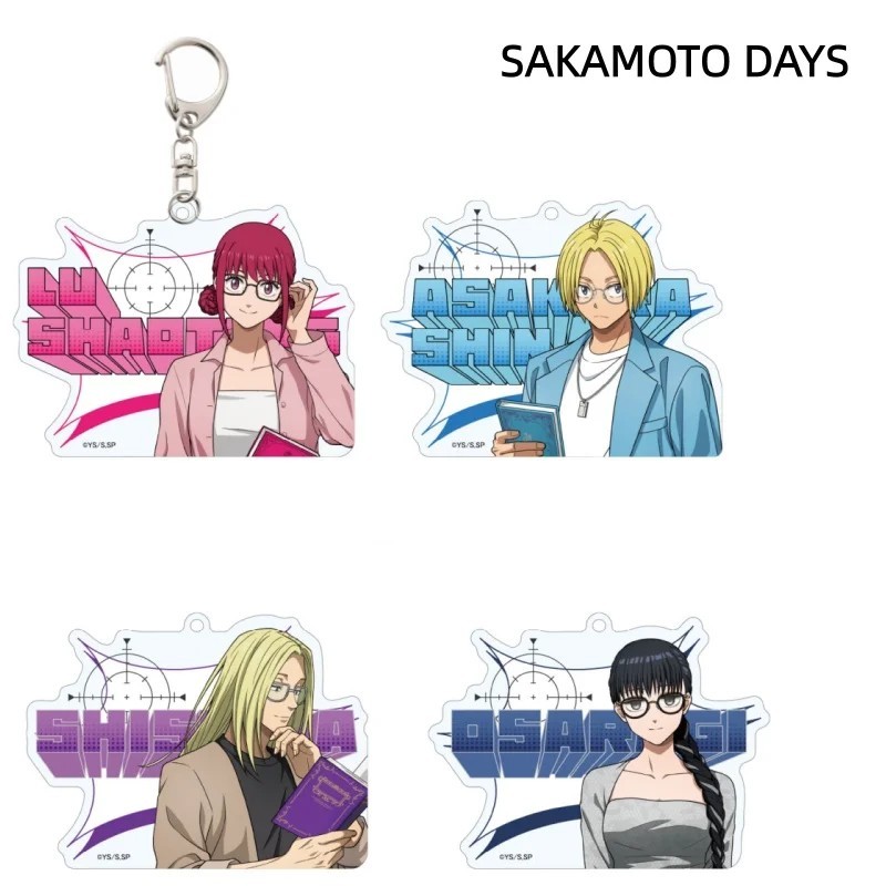 Sakamoto Days อะนิเมะ Mica อะคริลิคพวงกุญแจของขวัญกระเป๋าเป้สะพายหลังตกแต่งอุปกรณ์เสริมพิมพ์ Shin Lu