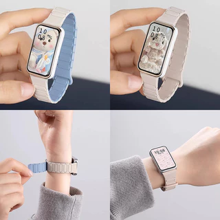 สำหรับ Huawei Band 11/11 Pro สายรัดซิลิโคนแม่เหล็ก🔥Huawei Band 11 / 11 Pro สายซิลิโคนสองสี🔥Huawei Band 11 / 11 Pro สาย